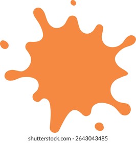 Pop Ink Splatter Vektorgrafik (orange)