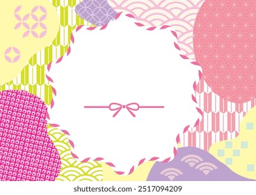 Pop Japanese Pattern Design Background