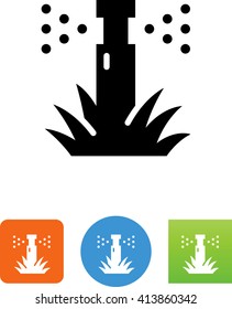 Pop Up Lawn Sprinkler Icon