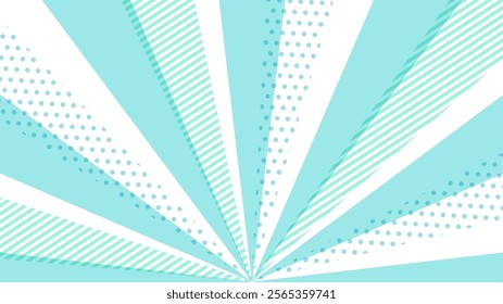 Pop light blue radiation Background illustration.