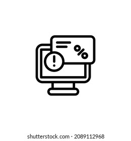 gráfico vectorial de ilustración de icono de línea emergente
