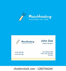 POP logo Design with business card template. Elegant corporate identity. - Vector