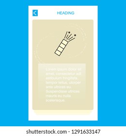 POP mobile vertical banner design design. Vector