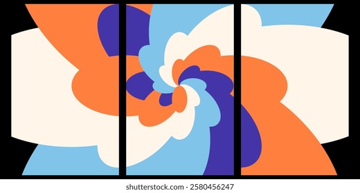 Pop modern floral pattern with hand drawn flower in pop style. Retro elegance print. morden design for fabric, wallpaper or wrapping,
Modern design, printable posters, banners, template concept design