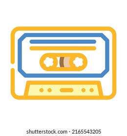 pop music color icon vector. pop music sign. isolated symbol illustration