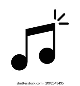 Iconos de notas de música pop. Ilustración vectorial sobre símbolos musicales.