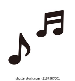 Pop note design. image of sound and music
