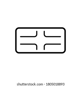 Pop up outline icon. Symbol, logo illustration for mobile concept and web design.