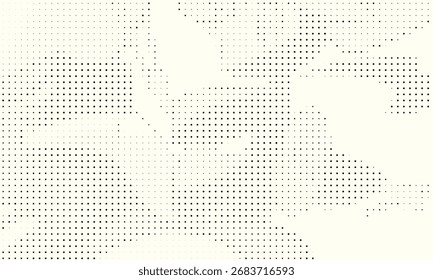 Ilustración vectorial de fondo de semitono de impresión de trama de punto de patrón pop