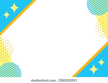 Pop and refreshing frame illustration
