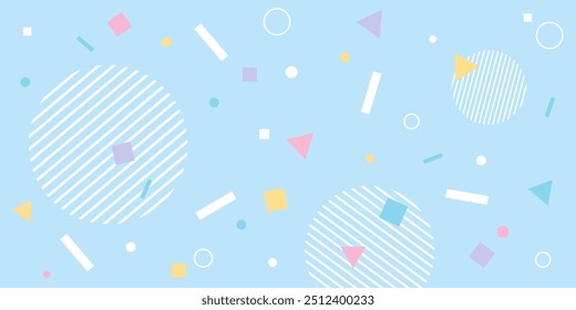 Pop and retro geometric pattern background, vector illustration