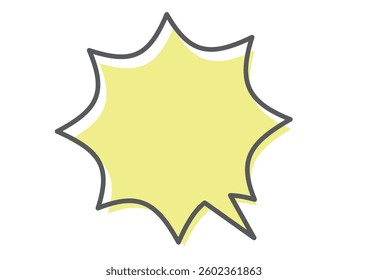 Pop and simple jagged wipeout material with impact.
