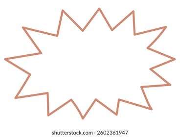 Pop and simple jagged wipeout material