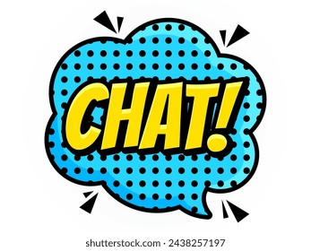Pop Speech Bubbles Comic Short Phrases American-comic Style. conversation clouds. Dialogue chat bubbles with small talk phrases