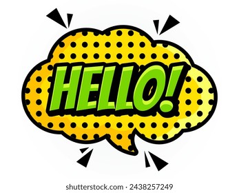 Pop Speech Bubbles Comic Short Phrases American-comic Style. conversation clouds. Dialogue chat bubbles with small talk phrases