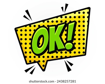 Pop Speech Bubbles Comic Short Phrases American-comic Style. conversation clouds. Dialogue chat bubbles with small talk phrases