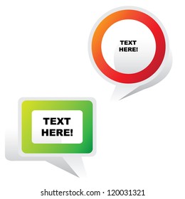 pop up speech bubbles, vector