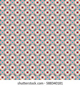 pop spiny circle image,pastel color tile - Geometric seamless pattern