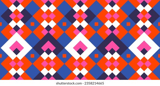 Pop Square, Cubic background, Geometry Pattern, textile, elements, flat vector modern wallpaper