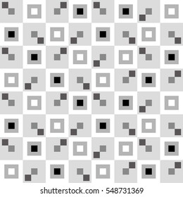 pop square image,gray scale tile - Geometric seamless pattern