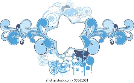 pop star shape for copy space and cool design elements