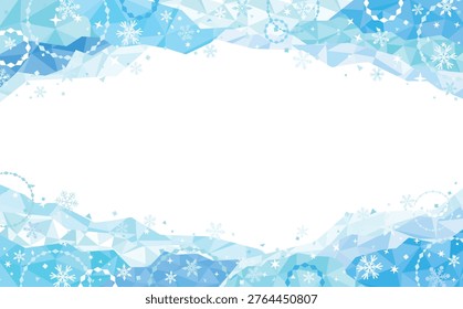Pop Style Translucent Ice Frame Illustration