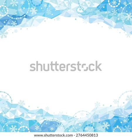 Pop Style Translucent Ice Frame Illustration