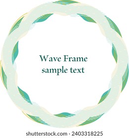 Pop style wavy line frame
