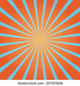 Pop sunburst background. vector wallpaper