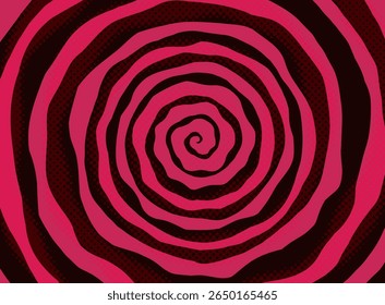 Pop Swirl Background Vector Illustration