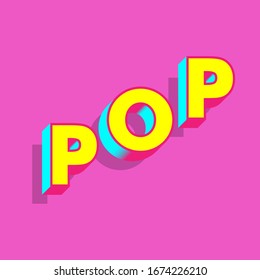 Pop Text Effect Illustration Design 2