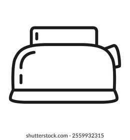 Pop up toaster. Toaster icon.Isolated on white background.Hand drawn doodles. 