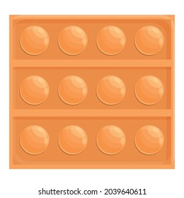 Pop-Spielzeugsymbol-Vektorgrafik. Antistress-Spielzeug. Fidget-Popup