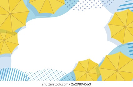 Material de plano de fundo de quadro de guarda-chuva pop