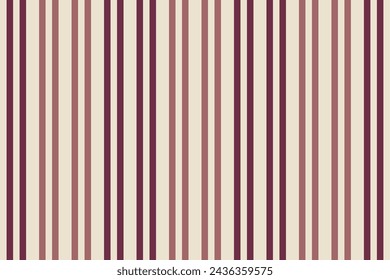 Pop vertical textile fabric, down seamless pattern stripe. Household lines background texture vector in light and pink colors.