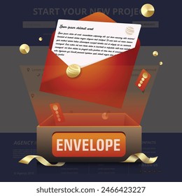 Pop up voucher  vector design banner for social media, ads, web, e-commerce