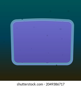 Pop Up Window for Games UI Stone Age Cartoon Stil farbige Grunge Dirty Vektordesign