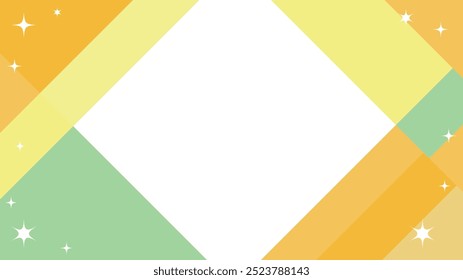 Pop quadro de plano de fundo amarelo e verde