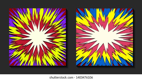 Popart comic background. Vector illustration
