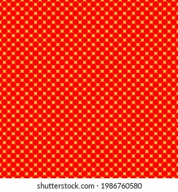 Arte pop, amarillo cómico y rojo punteado, círculos perfectamente repetibles. Ilustración de arte retro de los años 50 y 60, puntillista, puntillista y rígido