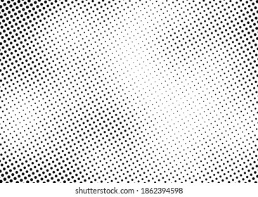 Pop-art Dots Background. Abstract Distressed Overlay. Modern Texture. Monochrome Backdrop. Vector illustration