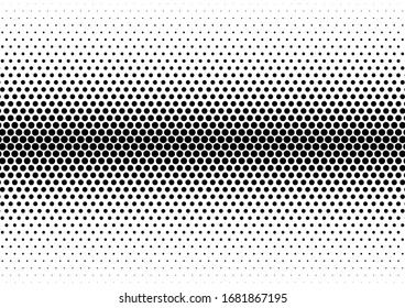 Fondo de puntos pop-art. Patrón con problemas. Textura en blanco y negro. Fondo abstracto. Ilustración del vector