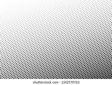 Pop-art Dots Background. Grunge Abstract Pattern. Distressed Black and White Backdrop. Modern Points Overlay. Vector illustration