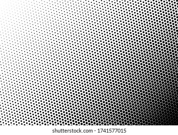 Pop-art Dots Background. Halftone Abstract Backdrop. Points Fade Pattern. Vintage Black and White Texture. Vector illustration