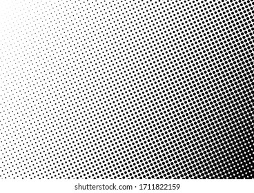 Pop-art Dots Background. Monochrome Backdrop. Halftone Fade Overlay. Black and White Texture. Vector illustration