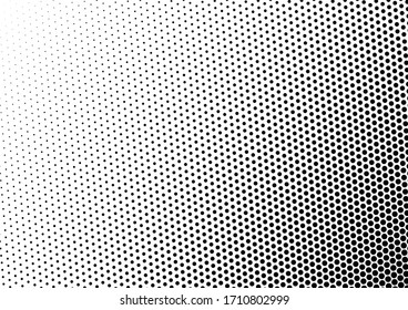 Fondo de puntos pop-art. Fondo degradado monocromo. Textura falsa. Patrón con problemas. Ilustración del vector