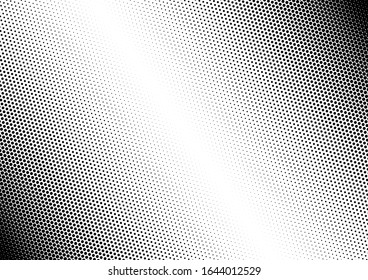 Pop-art Dots Background. Vintage Backdrop. Fade Abstract Overlay. Black and White Texture. Vector illustration