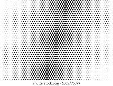 Pop-art Dotted Halftone Background. Abstract Overlay. Grunge Dots Pattern. Monochrome Gradient Texture. Vector illustration