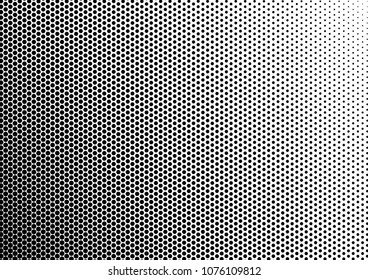 Pop-art Dotted Halftone Background. Black and White Pattern. Gradient Dots Overlay. Vintage Fade Texture. Vector illustration