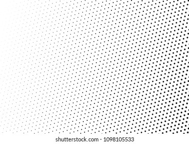 Pop-art Dotted Halftone Background. Fade Monochrome Pattern. Grunge Backdrop. Modern Overlay. Vector illustration